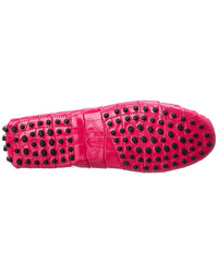 Tod’S Gommino Croc-Embossed Leather Loafer