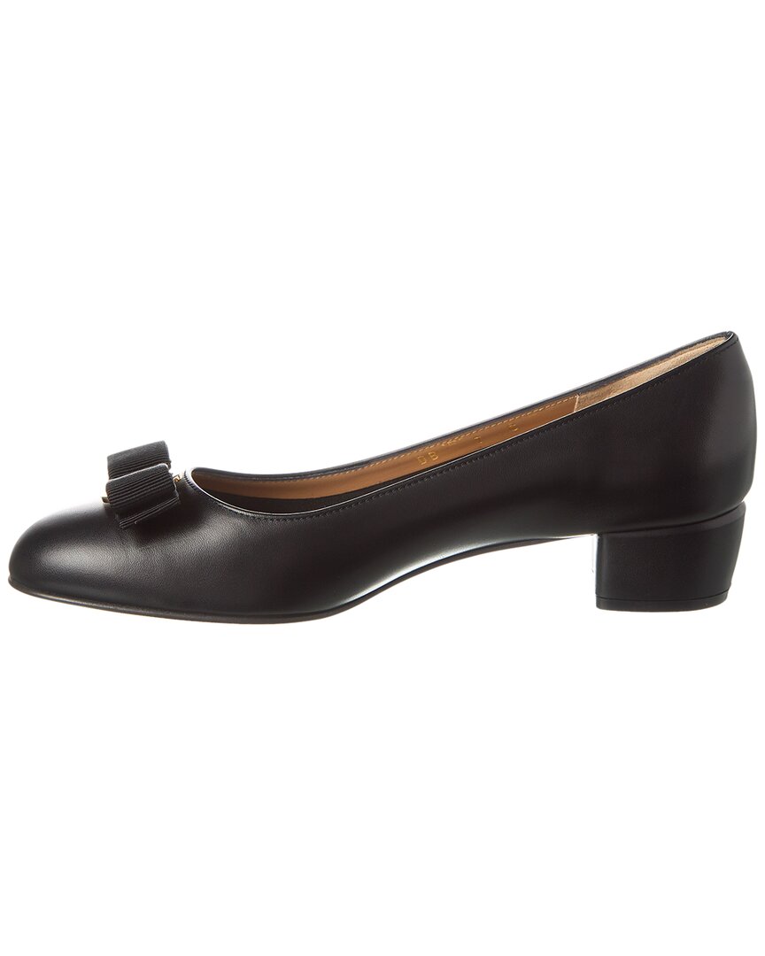 Ferragamo Vara Leather Flat