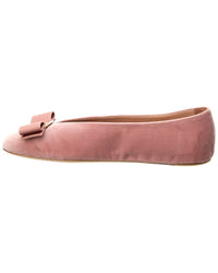 Ferragamo Vara Bow Velvet Flat