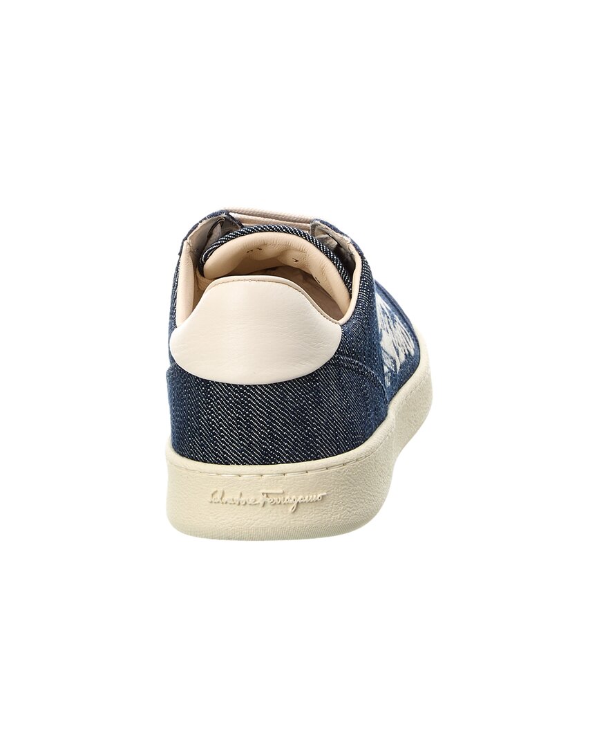 Ferragamo Achille Denim & Suede Sneaker – Bluefly