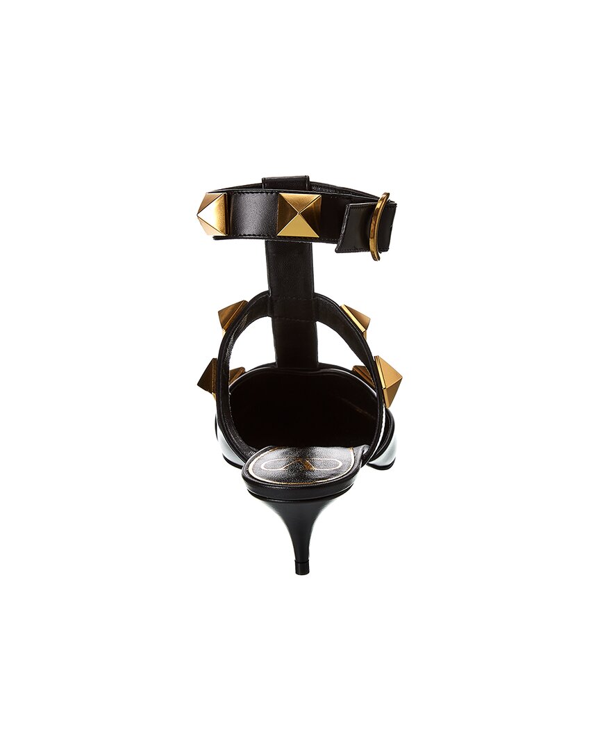 Valentino Valentino Roman Stud 40 Leather Ankle Strap Pump