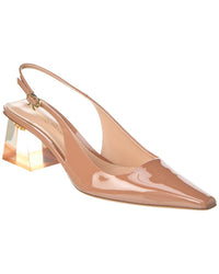 Gianvito Rossi Cosmic 55 Patent Slingback Pump Brown Multi