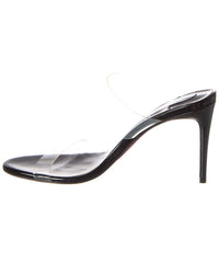 Christian Louboutin Just Nothing 85 Vinyl & Leather Sandal