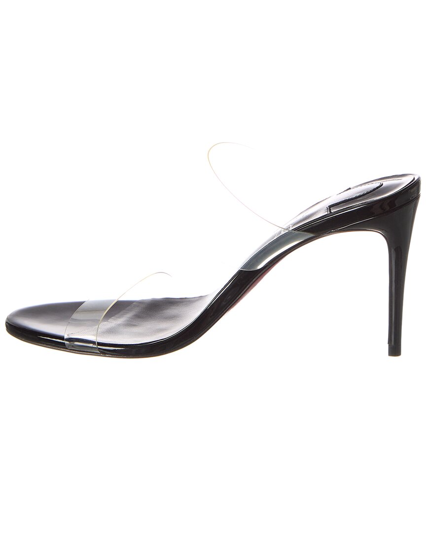 Christian Louboutin Just Nothing 85 Vinyl & Leather Sandal