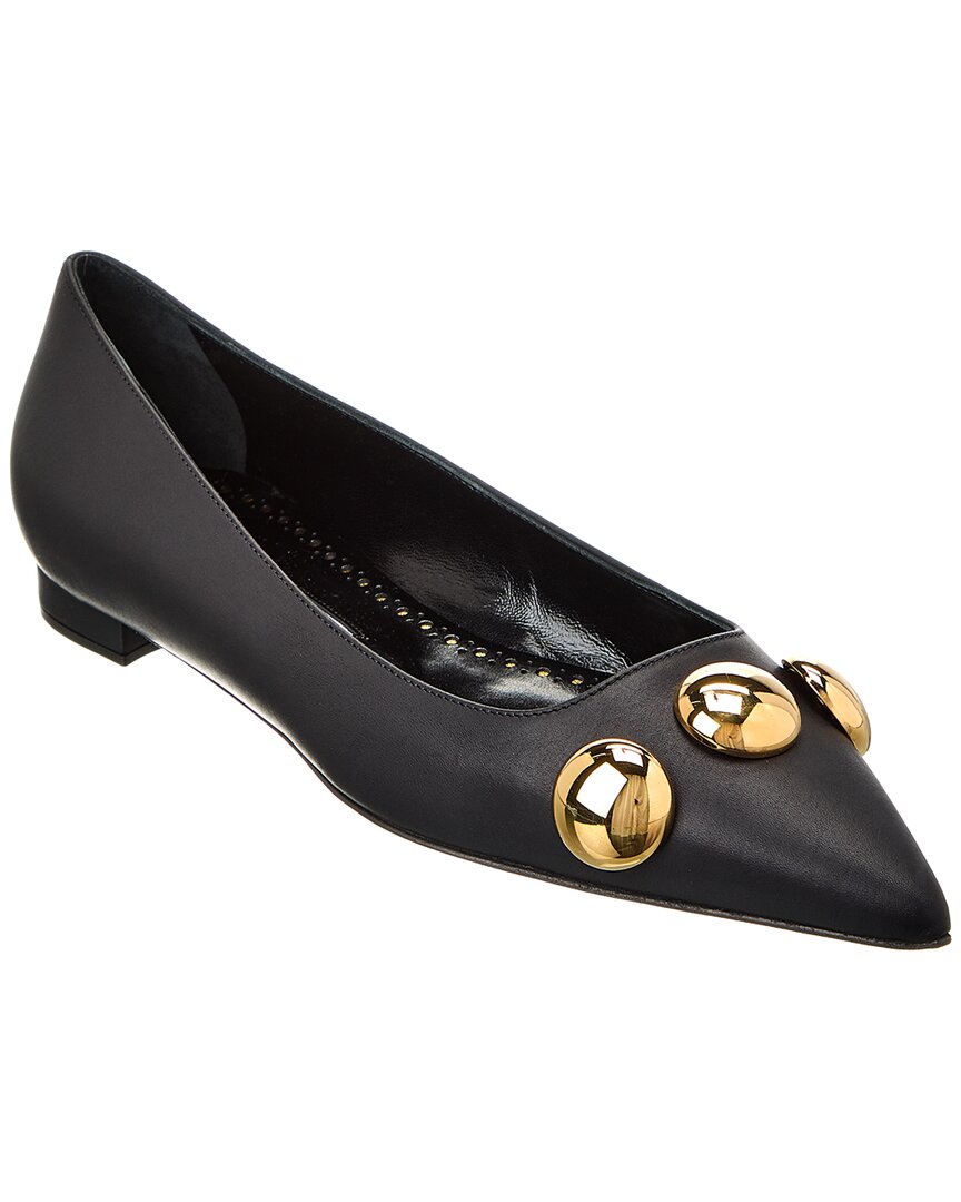 Manolo Blahnik Chappa Leather Flat – Bluefly
