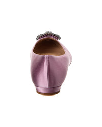 Manolo Blahnik Hangisi Satin Flat
