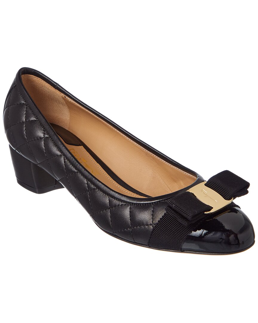 Ferragamo Ferragamo Vara Quilted Leather Pump