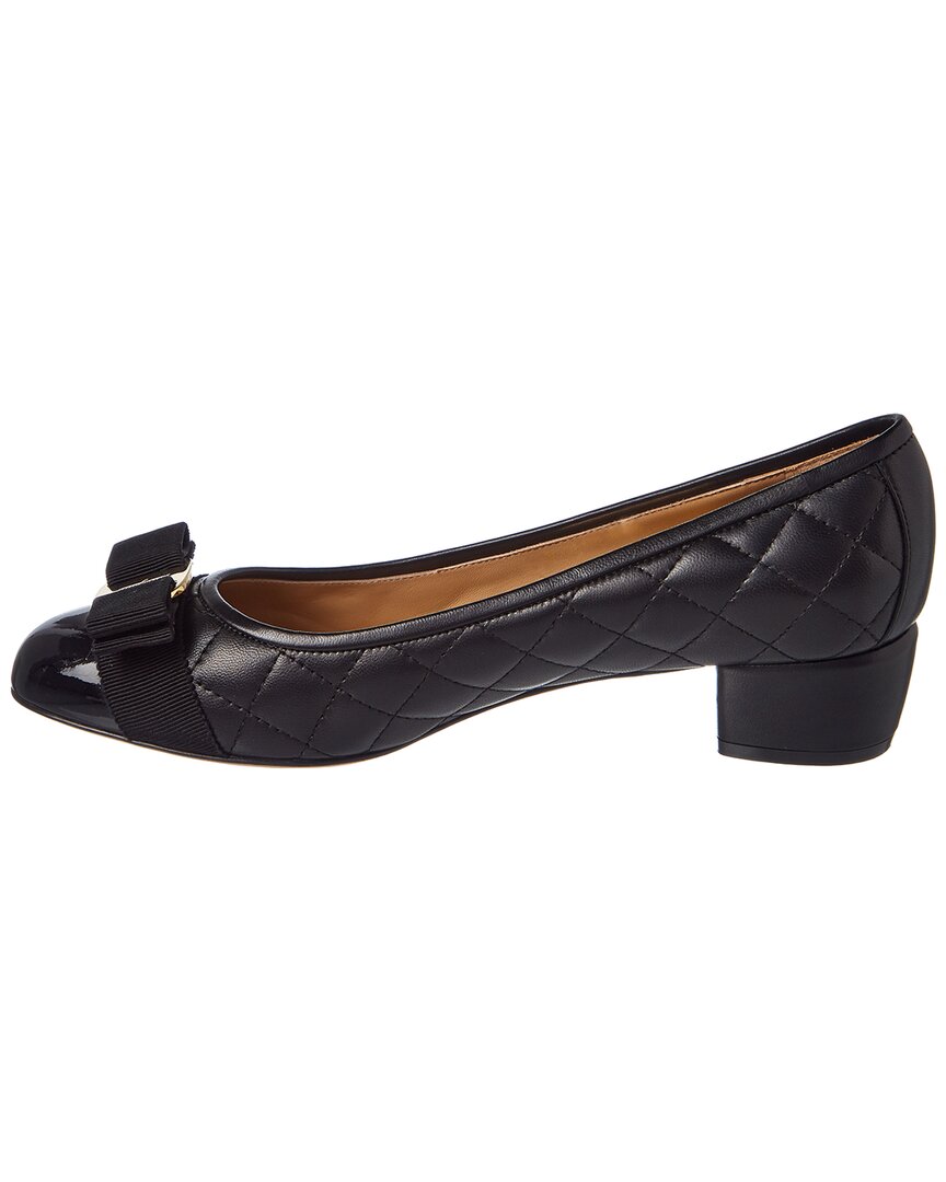 Ferragamo Ferragamo Vara Quilted Leather Pump
