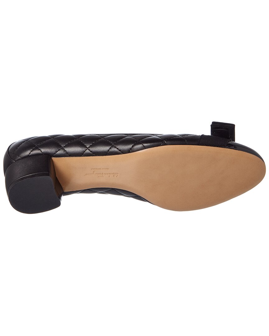 Ferragamo Ferragamo Vara Quilted Leather Pump