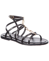 Celine Lympia Strappy Jewel Leather Sandal
