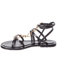Celine Lympia Strappy Jewel Leather Sandal