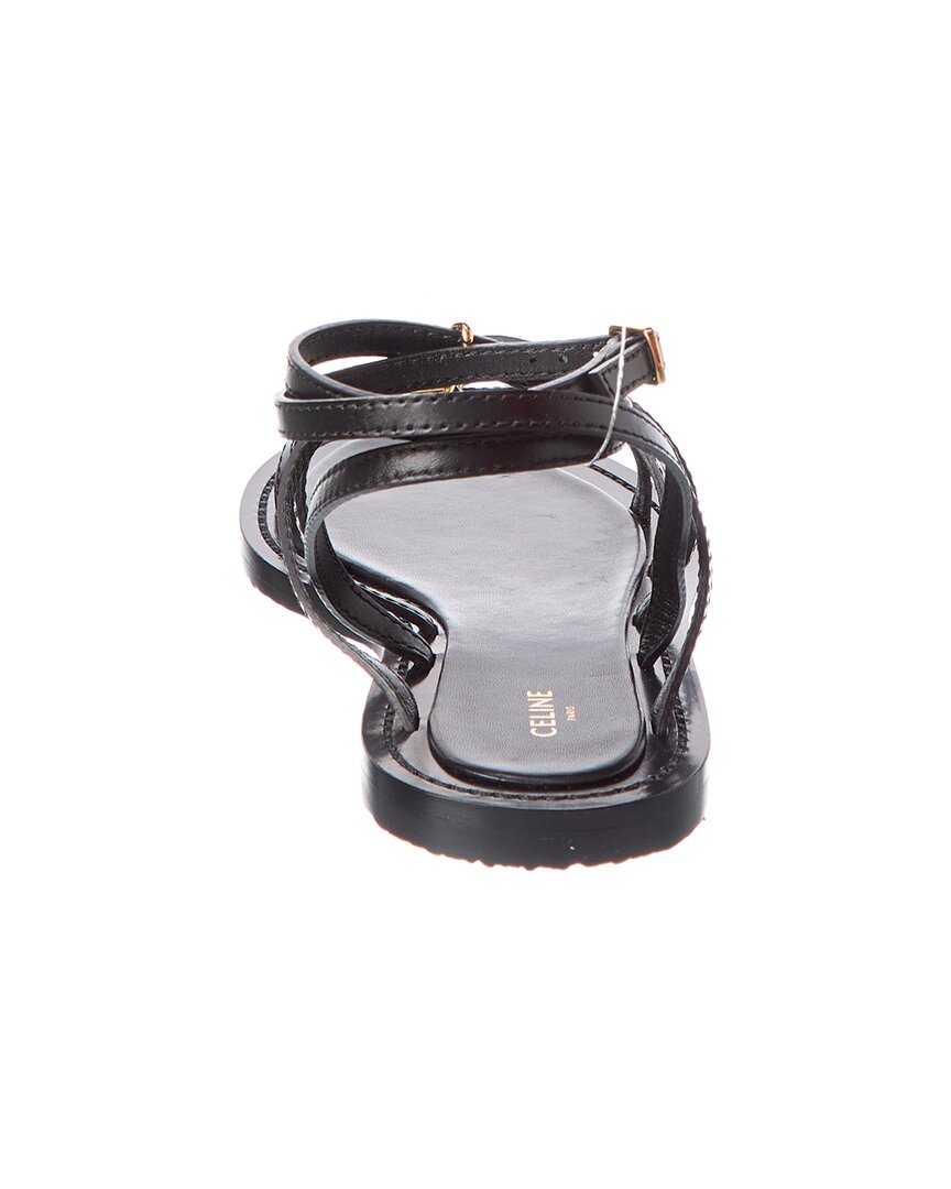 Celine Lympia Strappy Jewel Leather Sandal