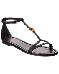 Gucci Gucci Bamboo Leather Sandal