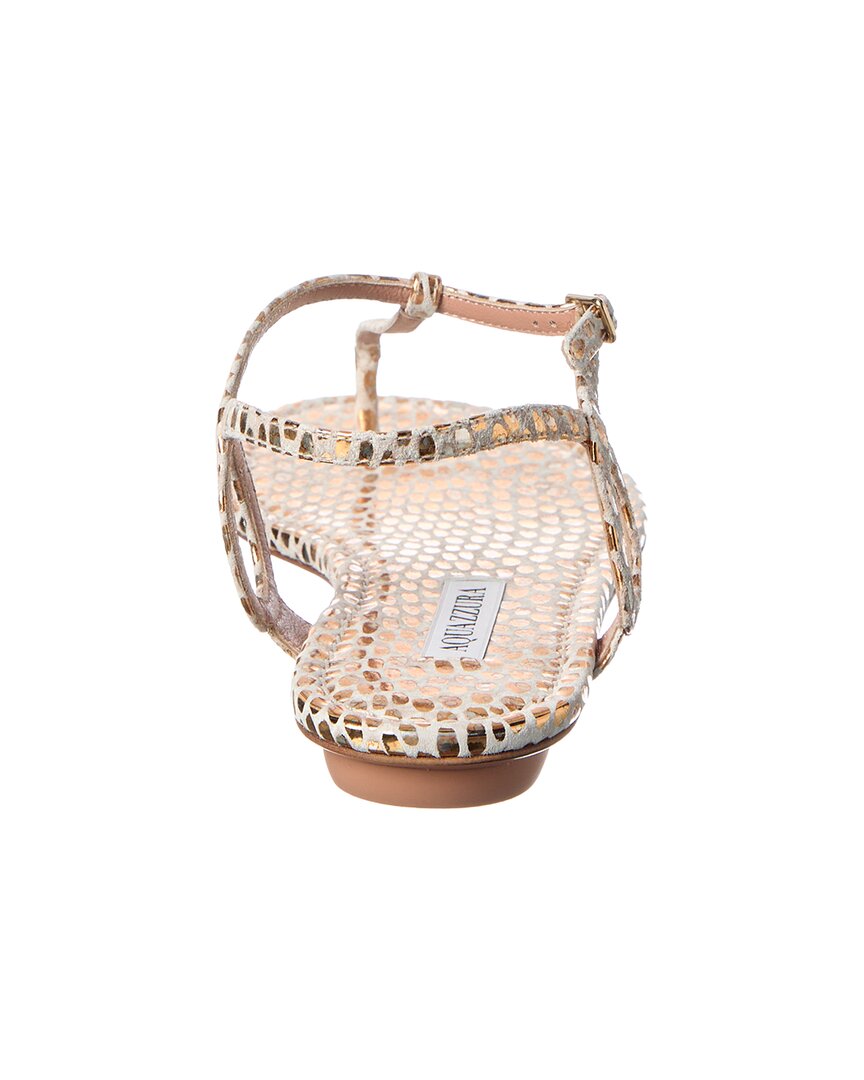 Aquazzura Almost Bare Leather Sandal