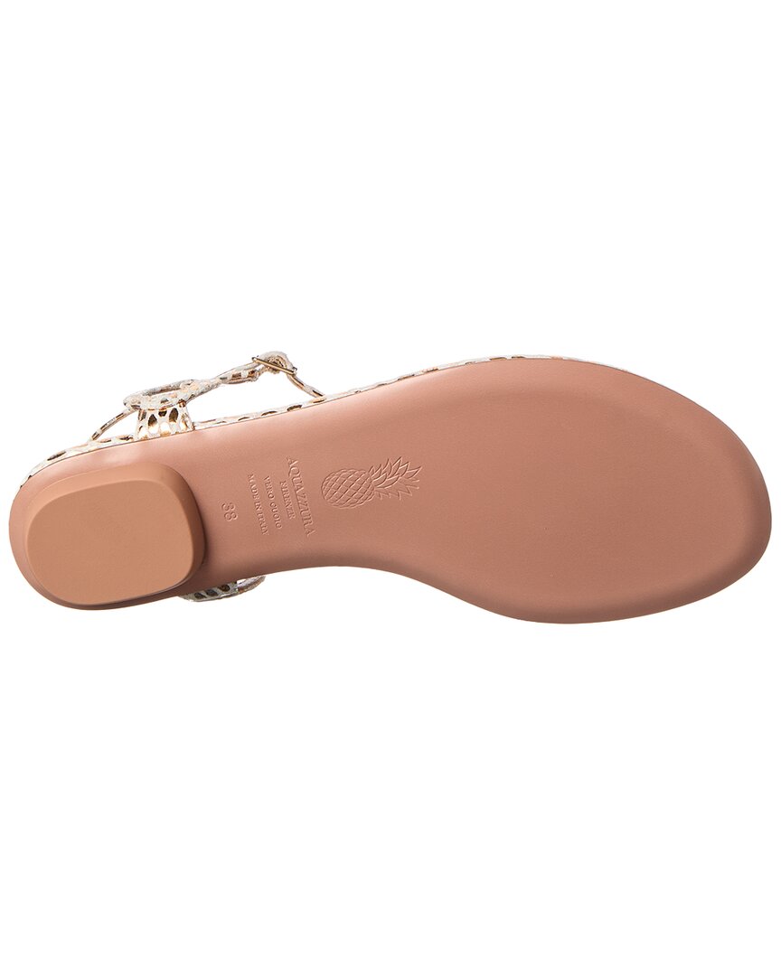 Aquazzura Almost Bare Leather Sandal