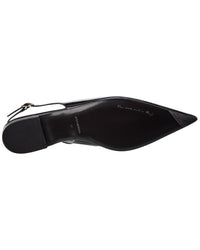 Dolce & Gabbana Dg Logo Leather Slingback Flat