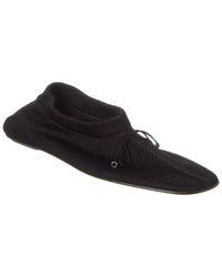 Toteme Knit Ballerina Flat Black