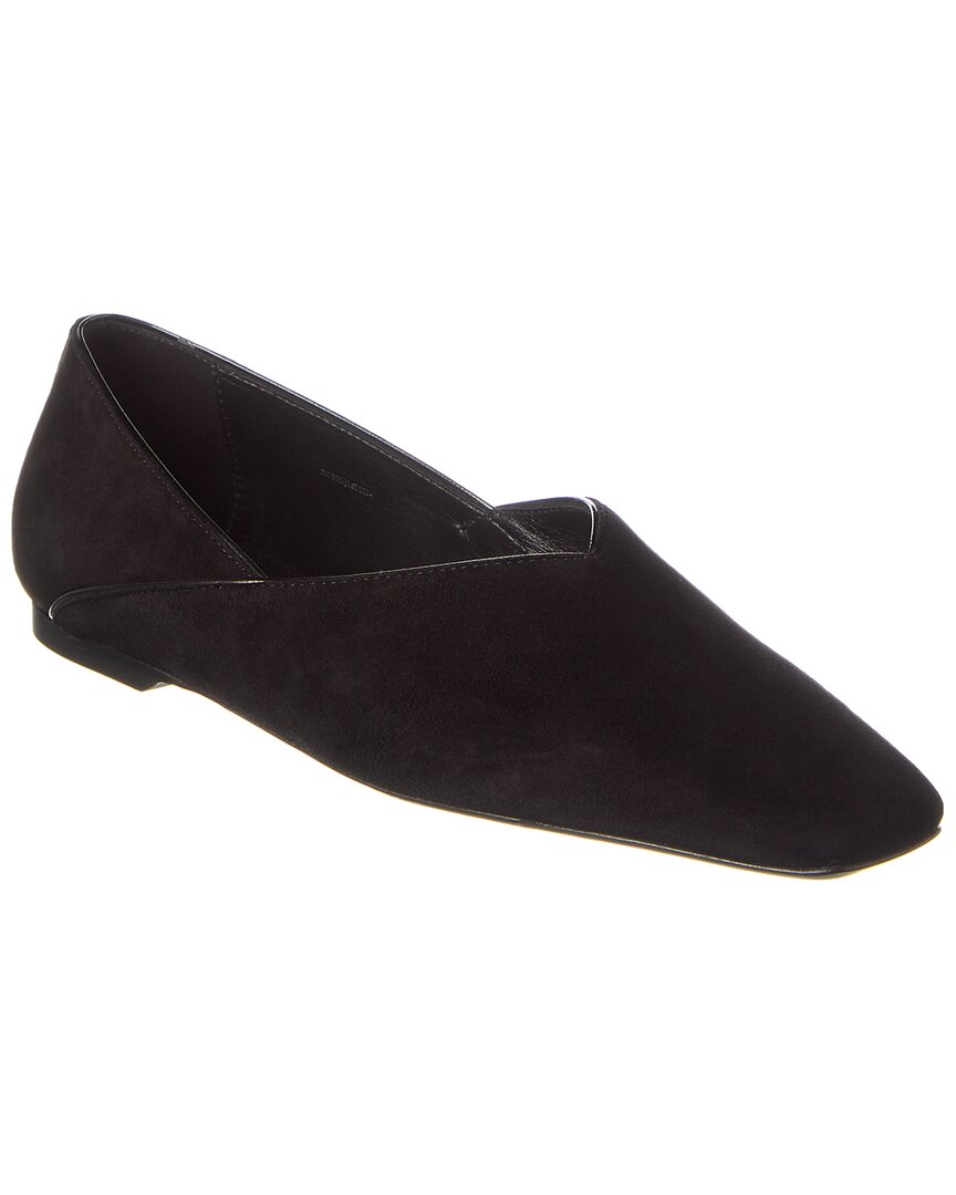 Toteme Suede Ballerina Flat 36 Black
