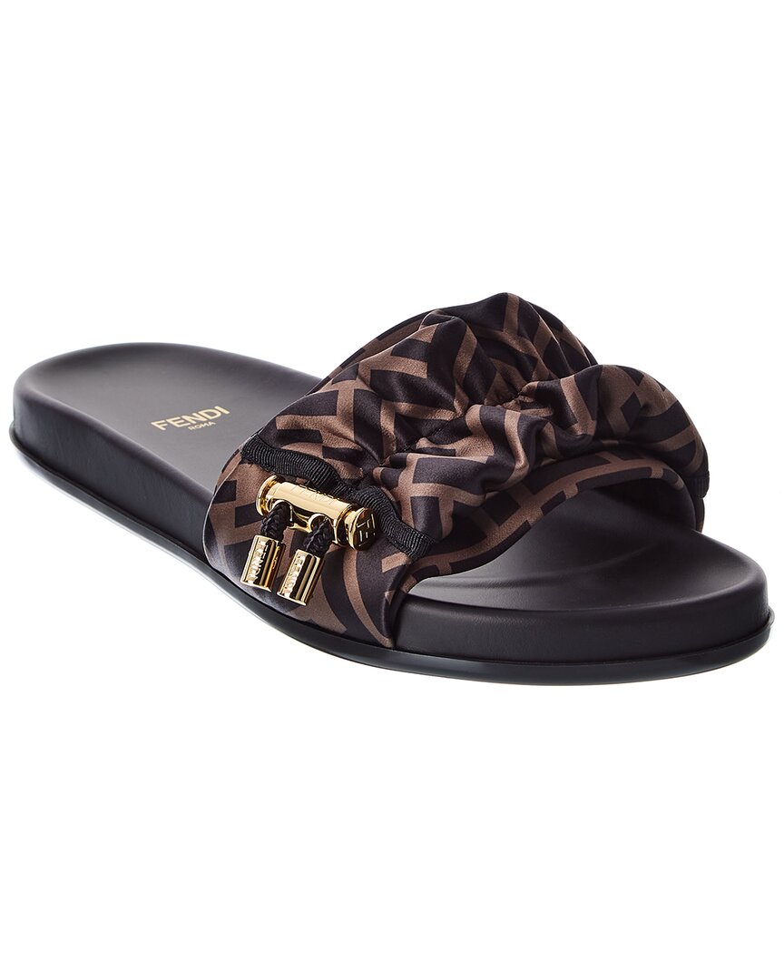 Fendi Ff Vertigo Satin Slide
