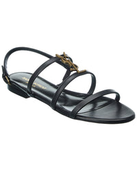Saint Laurent Cassandra Leather Sandal