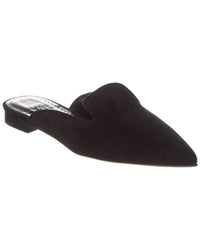Manolo Blahnik Wilfa Suede Mule Black
