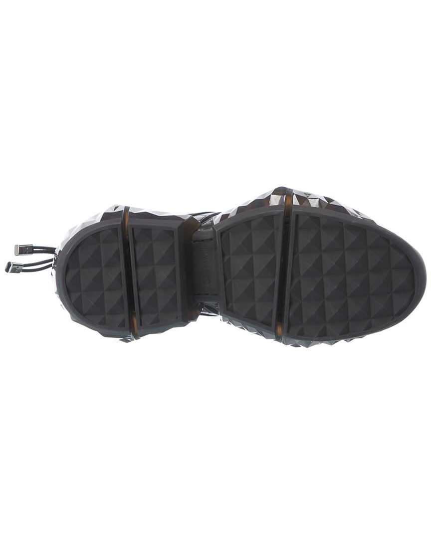 Jimmy Choo Diamond Trail/F Leather & Mesh Sneaker