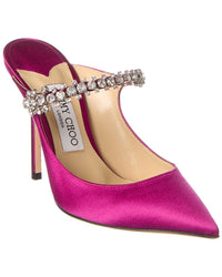 Jimmy Choo Bing 100 Satin Mule Red