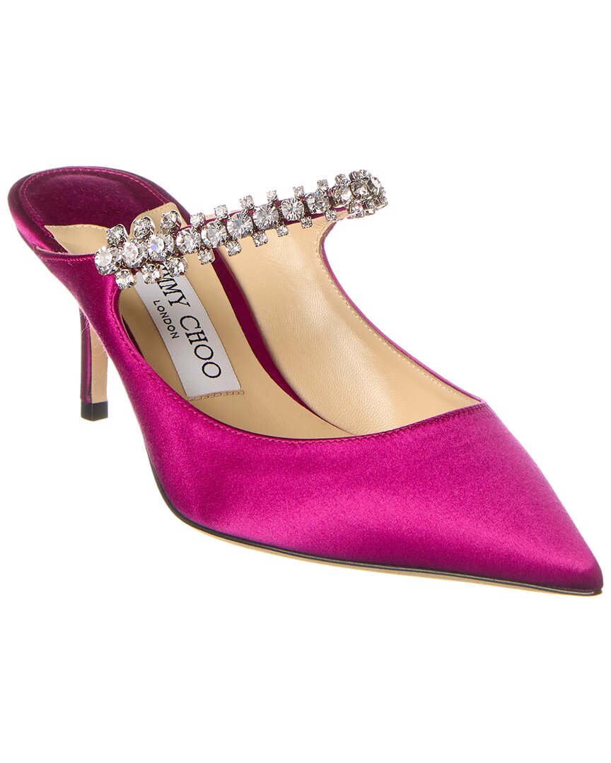 Jimmy Choo Bing 65 Satin Mule Red