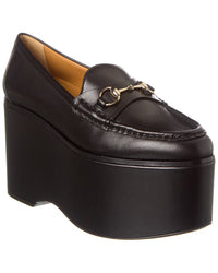 Gucci Horsebit Leather Platform Loafer