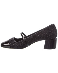Jimmy Choo Elisa 45 Glitter & Leather Pump