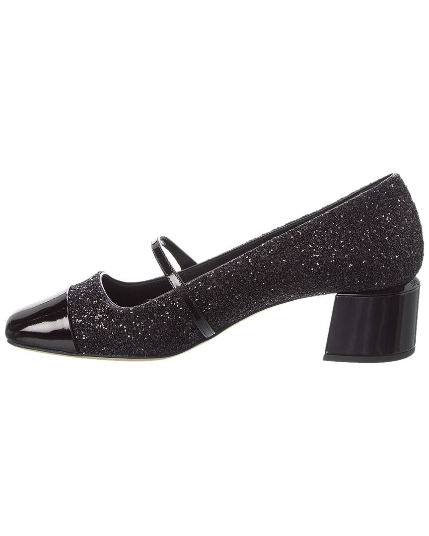 Jimmy Choo Elisa 45 Glitter & Leather Pump