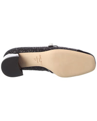 Jimmy Choo Elisa 45 Glitter & Leather Pump