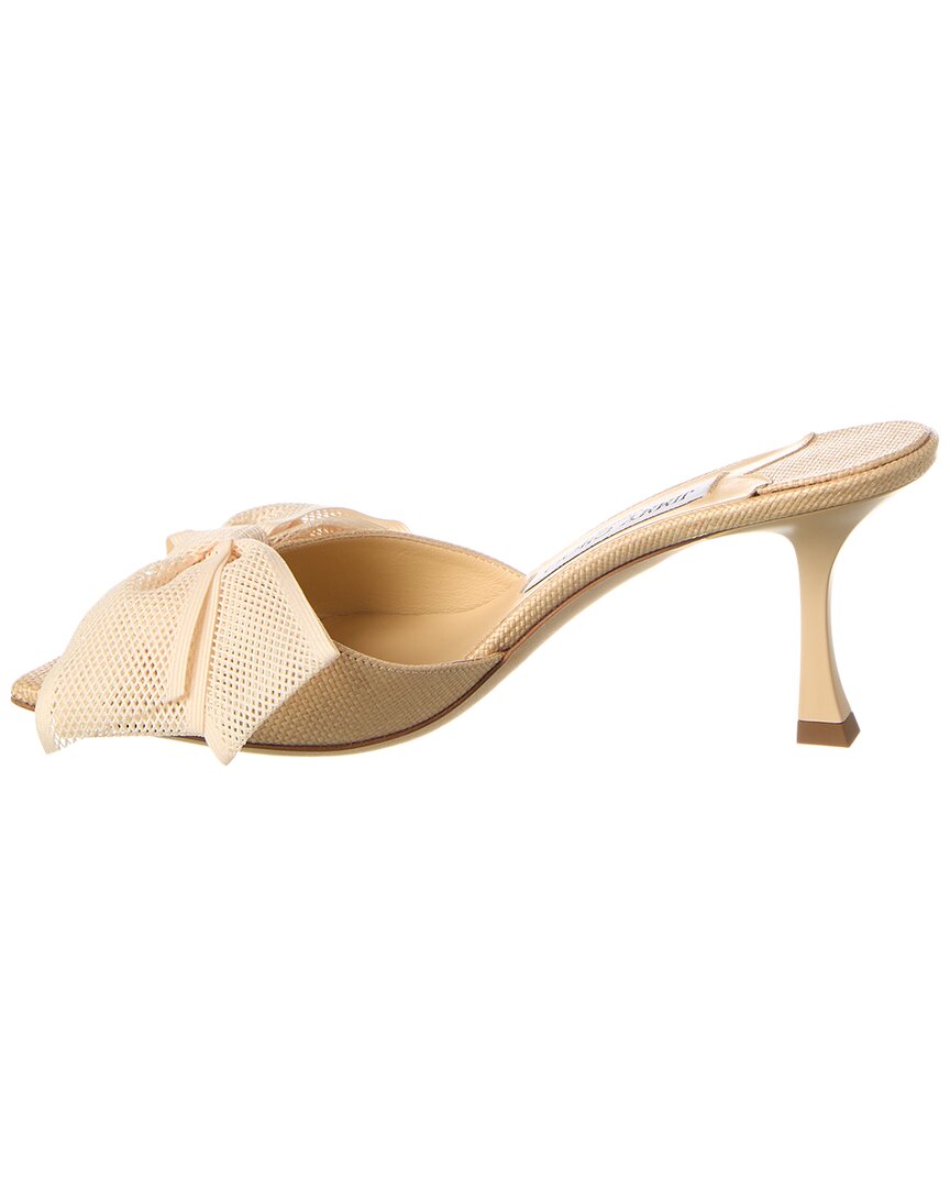 Jimmy Choo Jimmy Choo Jodi 70 Raffia & Leather Sandal
