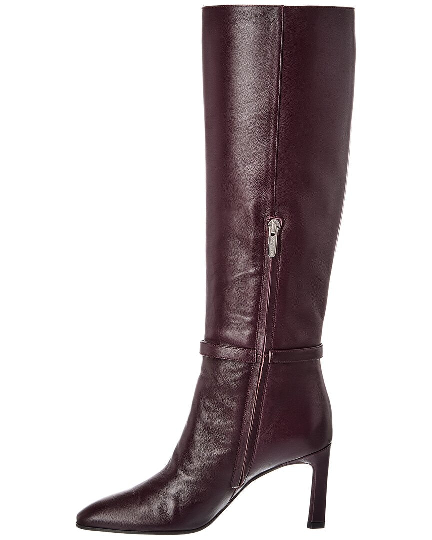 Sergio Rossi Sergio Rossi Nora 80 Leather Knee-High Boot