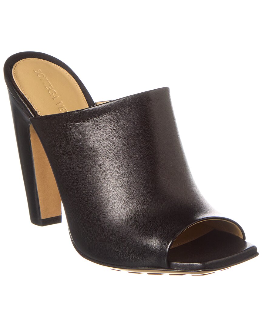 Bottega Veneta Canalazzo Leather Mule 37 Black