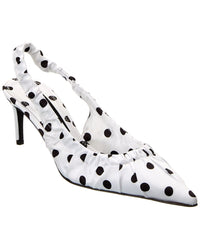 Dolce & Gabbana Satin Slingback Pump White