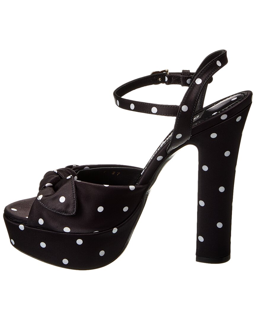 Dolce & Gabbana Satin Platform Sandal