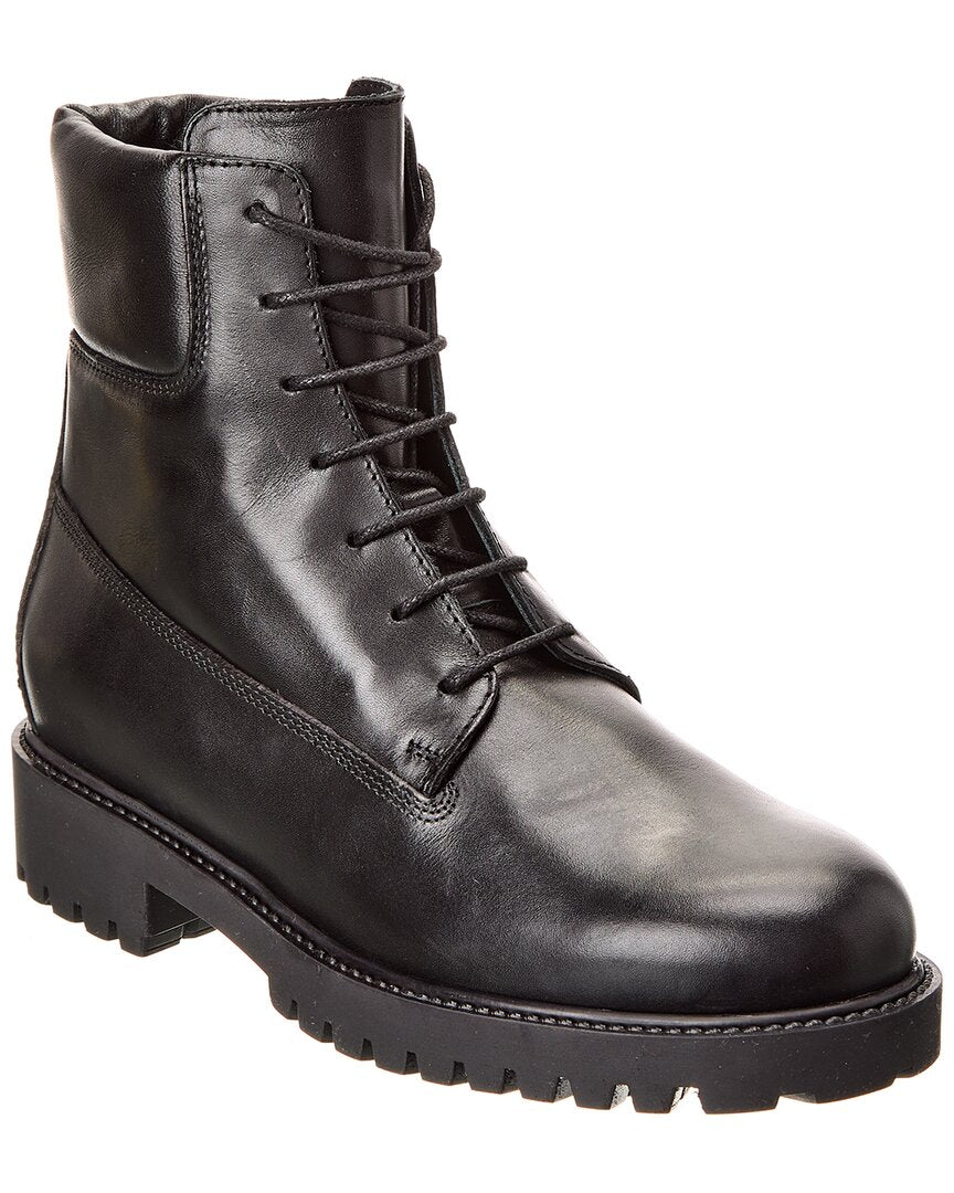 Toteme The Husky Leather Boot Black