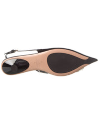 Valentino Vlogo Patent Slingback Flat