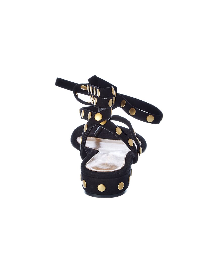 Gianvito Rossi Studded 20 Suede Sandal