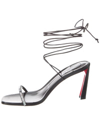 Christian Louboutin Condora Lacestrass 85 Leather Sandal