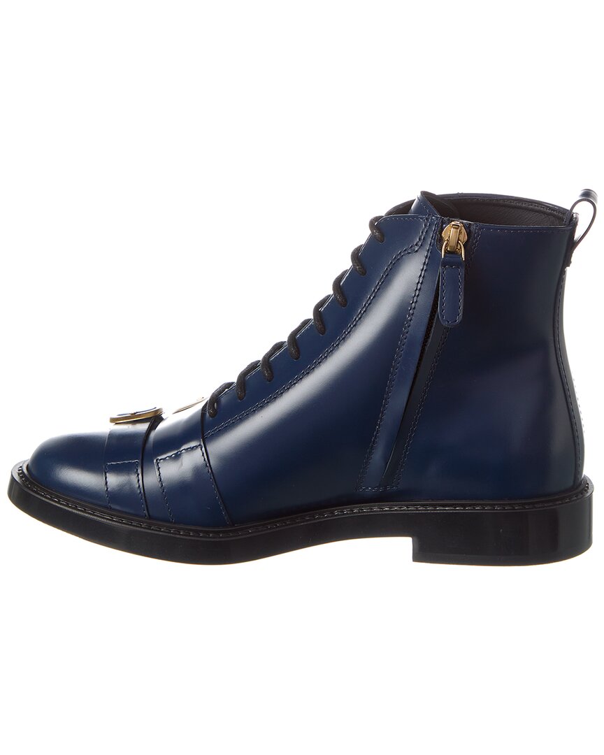 Tod'S Lace-Up Leather Boot – Bluefly