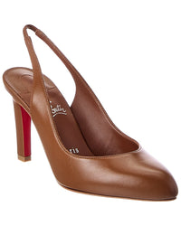 Christian Louboutin Christian Louboutin Fannylove 85 Leather Slingback Pump
