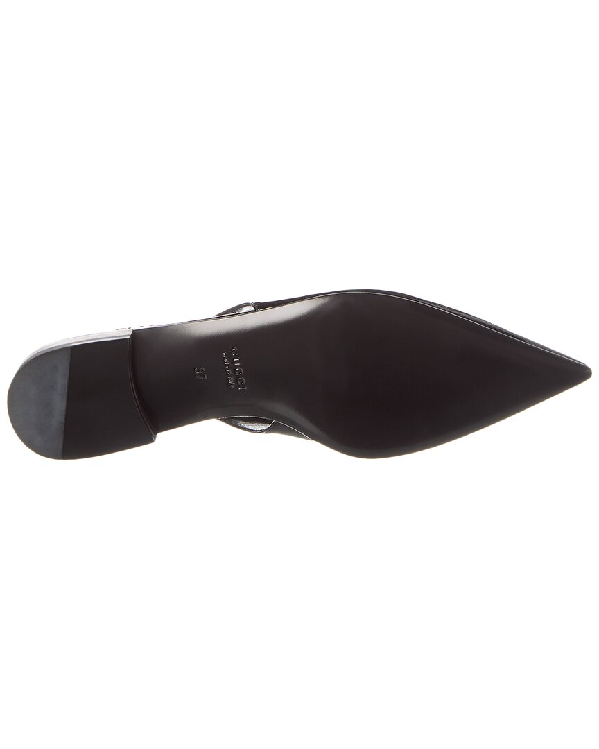 Gucci Signoria Patent Slingback Flat