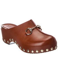 Gucci Gucci Gg Horsebit Leather Mule