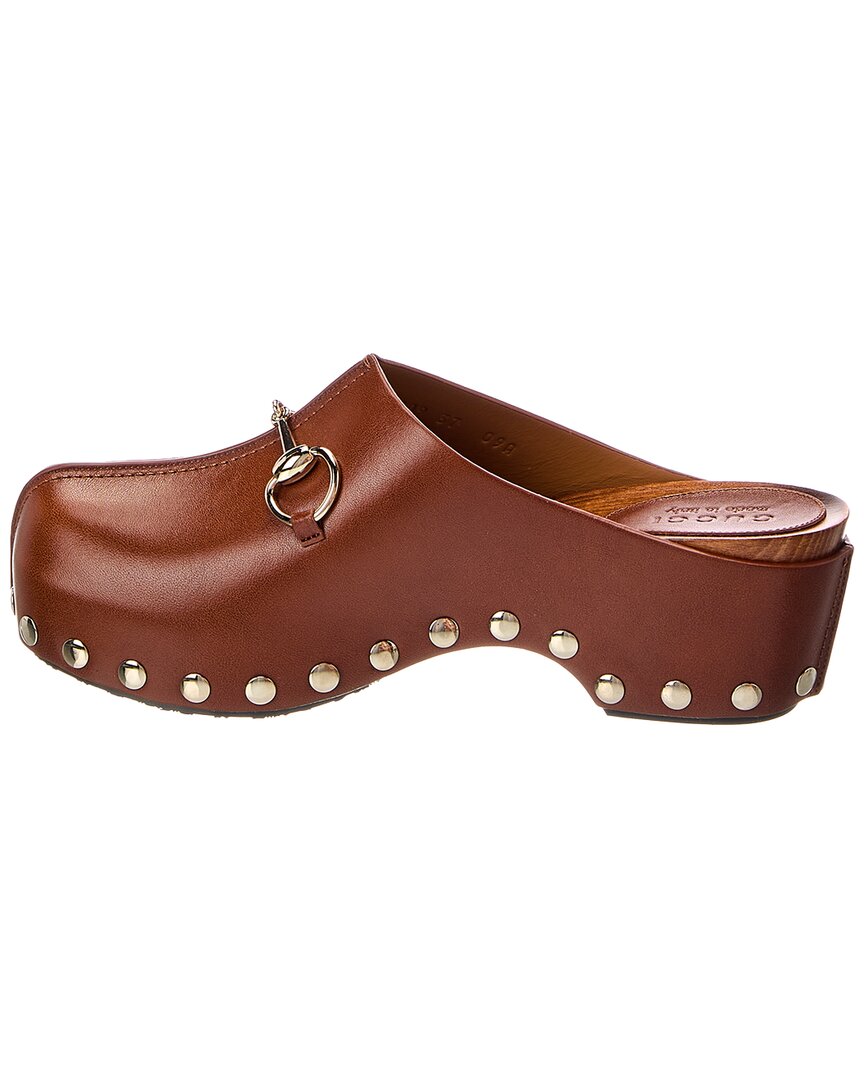 Gucci Gucci Gg Horsebit Leather Mule