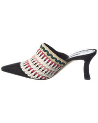 Manolo Blahnik Alo 70 Suede Mule