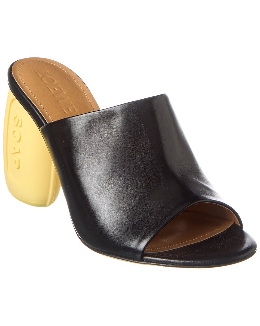 Loewe Soap Leather Sandal Black 36