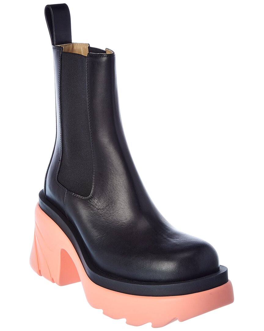 Bottega Veneta Flash Leather Bootie Black
