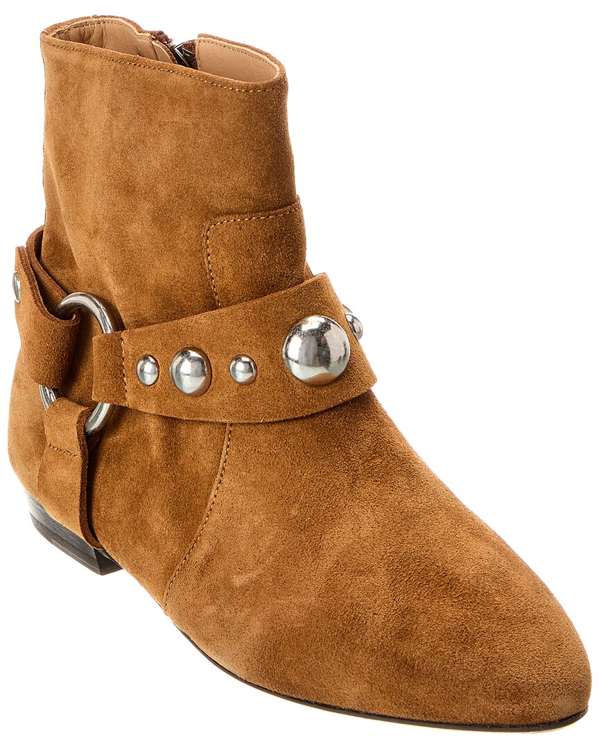 Isabel Marant Siago Suede Bootie Brown Multi
